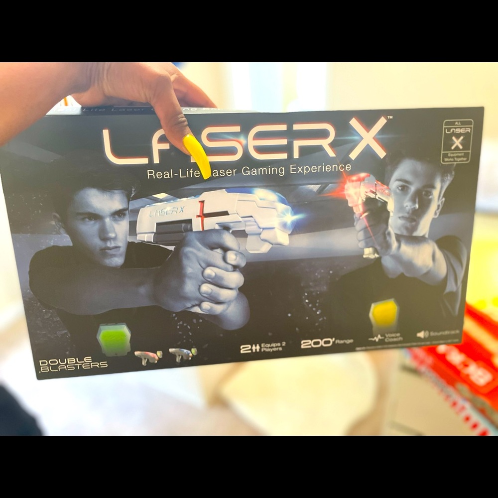 LOTS OF FAMILY FUN WITH LASER X